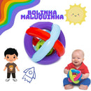 Bola Maluquinha com Chocalho – Diversão, Aprendizado e Movimento para o Seu Bebê!