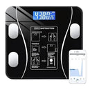 Balança Digital Corporal Bioimpedância Portátil Inteligente Aplicativo Bluetooth - Vidro Temperado Medição Percentual