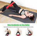 Super Kit 5 Faixas Elásticas Premium, Mini Band Para Exercício Funcional, Pilates, Fisioterapia, Yoga, Fortalecimento Muscular