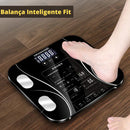 Balança Digital Corporal Bioimpedância Portátil Inteligente Aplicativo Bluetooth - Vidro Temperado Medição Percentual