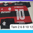 Conjunto Infantil Flamengo – Camisa + Shorts | Tamanhos 2 ao 12 Anos