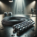 Corda De Pular Crossfit Profissional Ajustável Corda Speed Rope Com Rolamento e Cabo De Aço Revestido PVC Treino Fitness