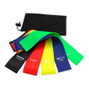 Super Kit 5 Faixas Elásticas Premium, Mini Band Para Exercício Funcional, Pilates, Fisioterapia, Yoga, Fortalecimento Muscular