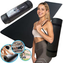 Kit 2 Tapetes Colchonetes (Yoga, Pilates, Fitness) Cores (Azul, Preto, Rosa) Leve, Macio e Flexível.