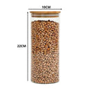 Kits de Potes de Vidro Herméticos com tampas de Bambu, para Alimentos Sempre Frescos e Organizados!