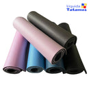 Kit 2 Tapetes Colchonetes (Yoga, Pilates, Fitness) Cores (Azul, Preto, Rosa) Leve, Macio e Flexível.