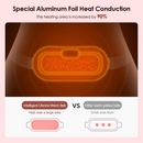 Cinto de aquecimento vibratório para massagem elétrica para o alívio da cólica menstrual