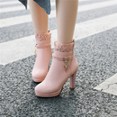 Bota Feminina Até o Tornozelo Design Fachion