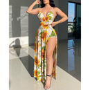 Vestido Feminino Girassol Espaguete Elegante - MARIANNA