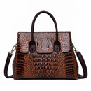 Bolsa Sacola de Luxo Designer Crocodilo Retro
