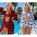 Kit Verão de Três Peças De Cintura Alta