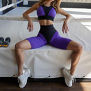 Conjuntos Fitness de Ginástica das Mulheres Roupas de Treino Favo Mel