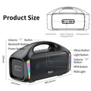 Caixa de Alto-falante Bluetooth portátil 90W sem fio ao ar livre IPX7 à prova d&