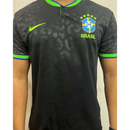 CAMISETA PREMIUM DO BRASIL PRETO COM VERDE 2022/23