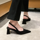 Sapato Alto Elegante Preto