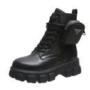 Bota Feminina Plataformas Oxford com Designes Incríveis e Bolsas Laterais