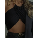 Cropped Cryptographic com Corrente - LIANE