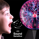 Luminária de Bola Plasma Mágica Led atmosfera luz noturna toque controle som vidro plasma luz decoração do quarto