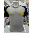 CAMISETA PREMIUM DO FLAMENGO TREINADOR CINZA