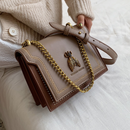 Bolsa de Ombro Abelha Retro de Alta Qualidade com Designer em Couro