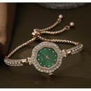 Relógio Feminino Mini Gold com Pulseiras