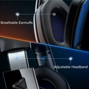 Fone de ouvido Gamer com fio LED para PS4, PS5, Xbox One, e PC com microfone com cancelamento de ruído RGB e som 7.1
