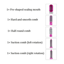Secador de cabelo 5-em 1 Pente de cabelo elétrico Íon negativo Curler reto Escova Secador de sopro Pente de ar removível Escova Kit Ferramenta