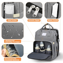 Mochila Cama Portátil (5 in 1)  Perfeita para Viajar com seu Bebê + Carregador Portátil + Garrafa de leite.