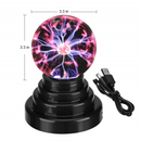 Luminária de Bola Plasma Mágica Led atmosfera luz noturna toque controle som vidro plasma luz decoração do quarto