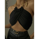 Cropped Cryptographic com Corrente - LIANE