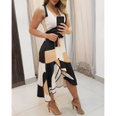 Vestido Feminino Verão Estampado Sem Mangas - TAMANTA