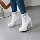 Bota Feminina Até o Tornozelo Design Fachion