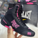 Bota de Academia Preta com Rosa - EVERLAST