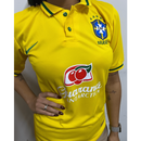 CAMISETA PREMIUM FEMININA DO BRASIL GUARANÁ AMARELA