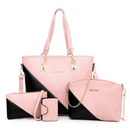 Conjunto de 4 Pcs Bolsa de Ombro + Bolsa Sacola + Carteira + Porta Cartão