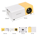 Mini projetor yg300 pro led 1080p hd completo portátil