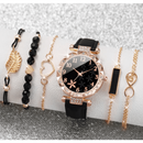 6 pçs/Set moda diamante senhoras relógio Digital