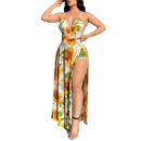 Vestido Feminino Girassol Espaguete Elegante - MARIANNA