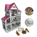 Casinha de Boneca Infantil com Moveis