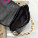 Bolsa de Ombro Moda Corrente Acolchoado Garras Design de Luxo