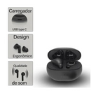 Fone De Ouvido KD-771 Kaidi Sem Fio Bluetooth TWS V5.1