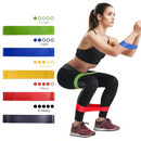 Kit 5 Faixas Elásticas Para Exercícios Multifuncional Yoga Fisioterapia e Treino Academia