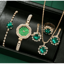Relógio Feminino Mini Gold com Pulseiras