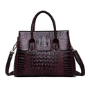 Bolsa Sacola de Luxo Designer Crocodilo Retro