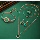 Relógio Feminino Mini Gold com Pulseiras