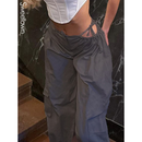 Calça Sweetown Feminina de Cintura Baixa Larga - STREETWEAR