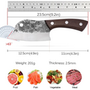 3 Peças de Faca de Cozinha de Aço Inoxidável