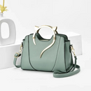 Bolsa Feminina - Design de Gatinho Elegante em Couro PU.