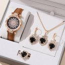 Kit Presente Feminino Conjunto de 4 peças com Relógio