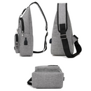 Bolsa Unissex Elegante de Pátio com USB